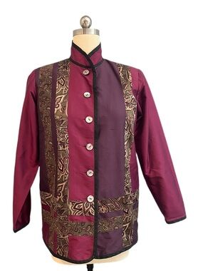 Vintage Koos of Course Patchwork Silk Jacket